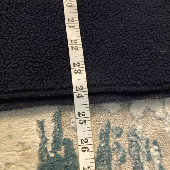 A11 Christoper & Banks Thick Sweater Oversize Fleece Red Blue Stars VTG sz Small - Picture 7 of 7